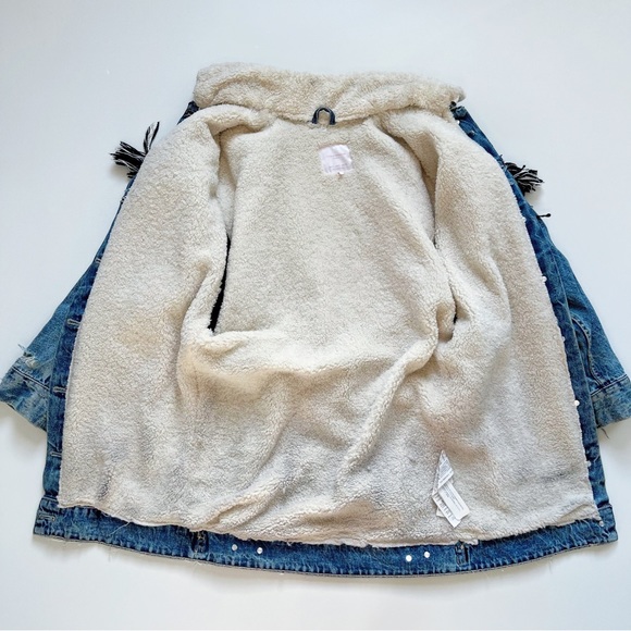 Zara Denimwear Aztec Fringe Jacket - Picture 11 of 13